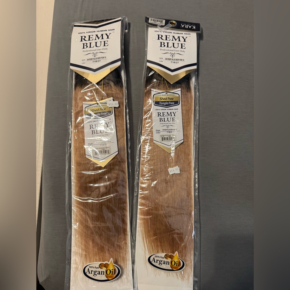 Remy Blue Hair Extensions with Argan Oil